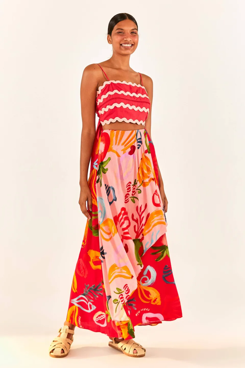 FARM Rio Red Wrap Top Best