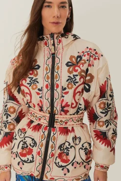 FARM Rio Reversible Cashew Mandala Puffer Jacket