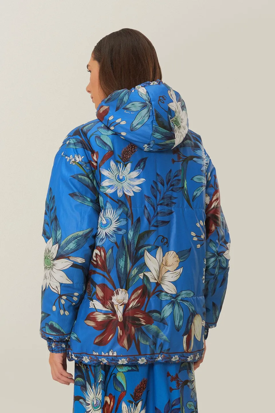 FARM Rio Reversible Cashew Mandala Puffer Jacket