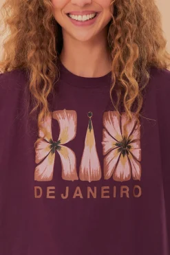 FARM Rio Rio De Janeiro Shoulder Pad Organic Cotton T-Shirt New