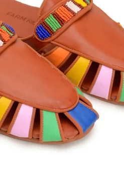 FARM Rio RUST RAINBOW BEADED MULE Clearance