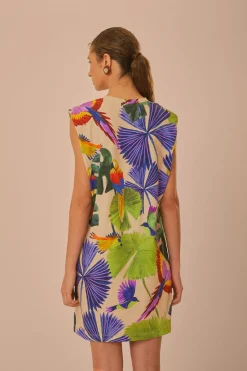 FARM Rio Sand Macaw Jungle Organic Cotton T-Shirt Dress Online