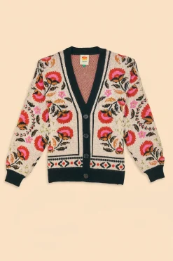 FARM Rio Sand Palms Paradise Knit Cardigan Hot
