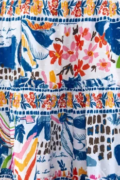 FARM Rio SQUARE NECK Top | Long Sleeves | Wild Brazil Print Discount