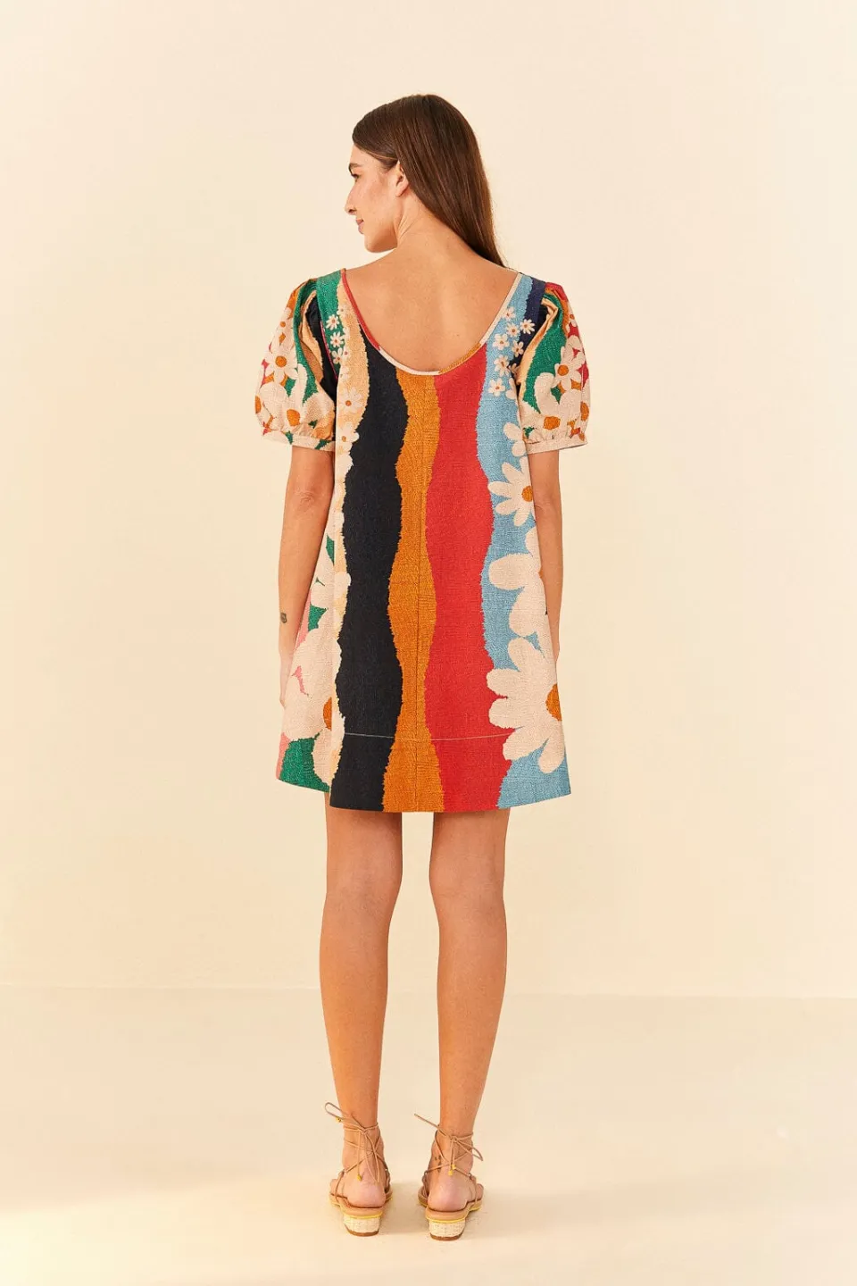 FARM Rio Super Fun Daisy Organic Cotton Mini Dress Clearance