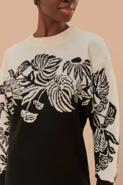 FARM Rio Surreal Garden Knit Sweaterdress Clearance