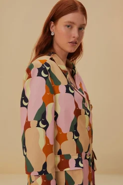 FARM Rio The Kiss Multicolor Cut Out Blazer
