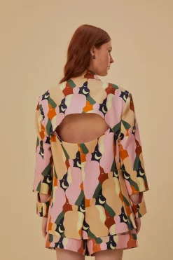 FARM Rio The Kiss Multicolor Cut Out Blazer