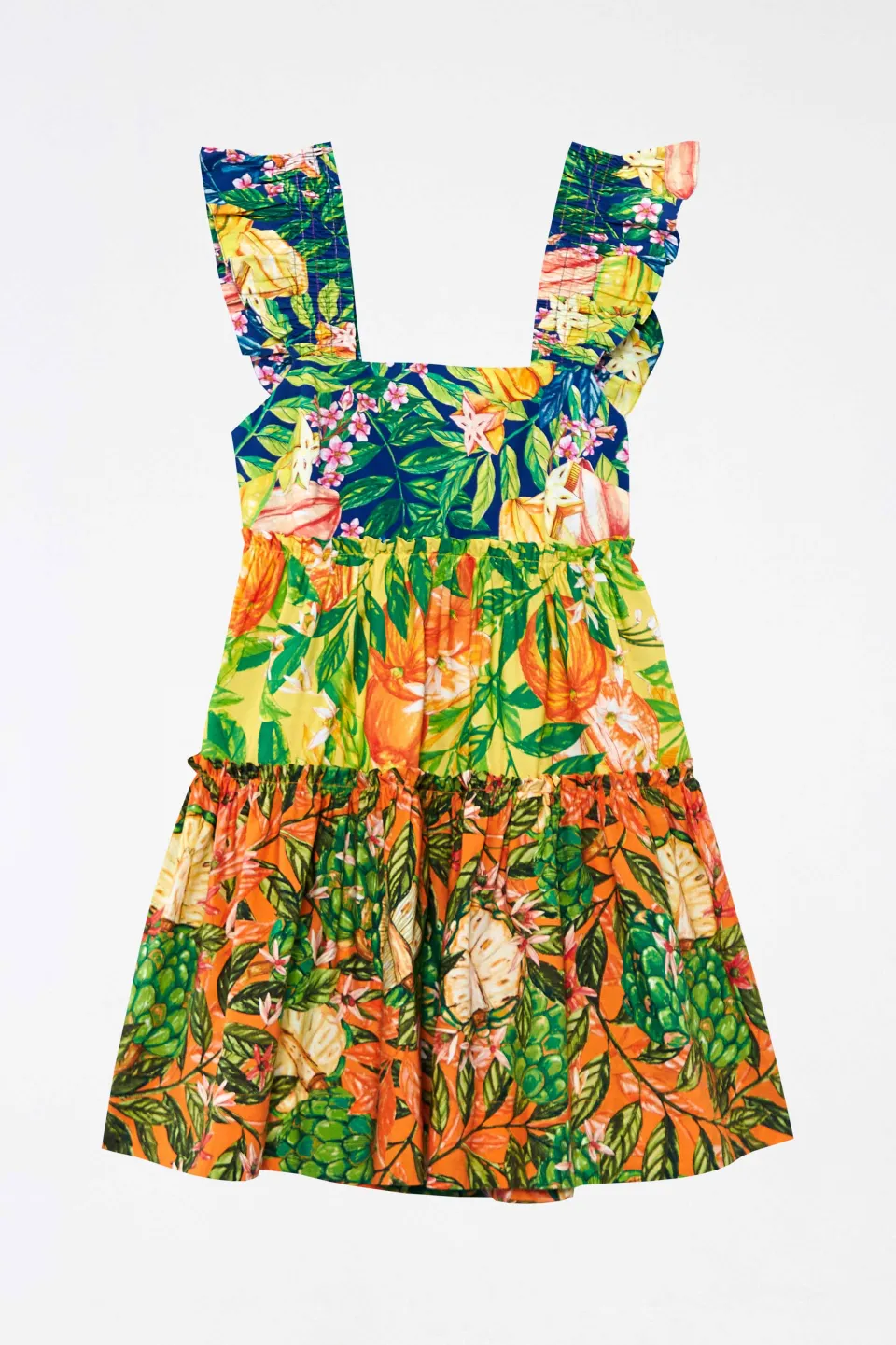 FARM Rio TIERED MINI DRESS | Caipirinha Print Best