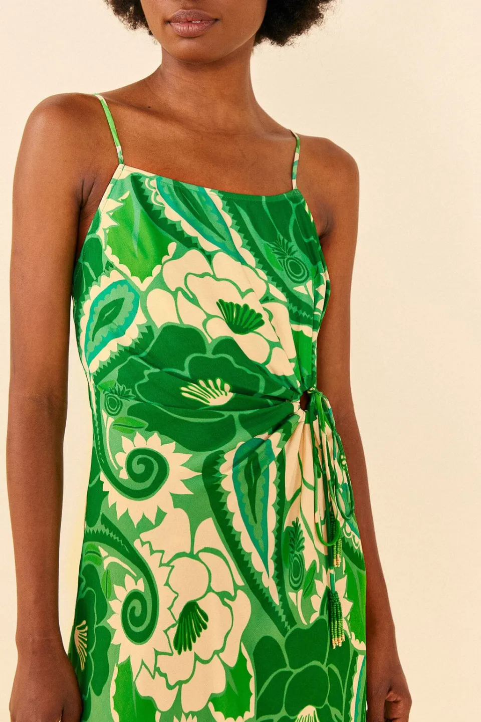 FARM Rio Tropical Groove Circle Cut Out Midi Dress Clearance