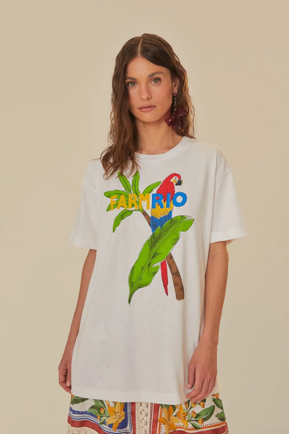 FARM Rio White Organic Cotton T-Shirt