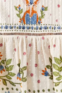 FARM Rio White Summer Garden Blouse Clearance